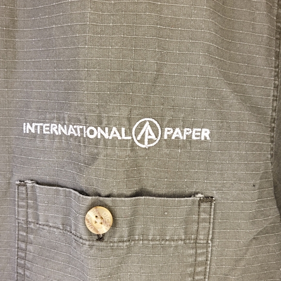 Dickies Pete the Paper Guy Work Shirt size XLarge International Paper - Picture 4 of 7